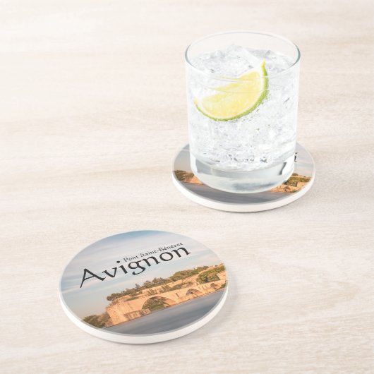 Avignon Bridge Souvenir Zandsteen Onderzetter (Zijkant)