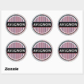 Avignon City Pride Embleem – Franse identiteit Ronde Sticker (Vel)
