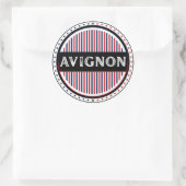 Avignon City Pride Emblem – French Identity Ronde Sticker (Tas)