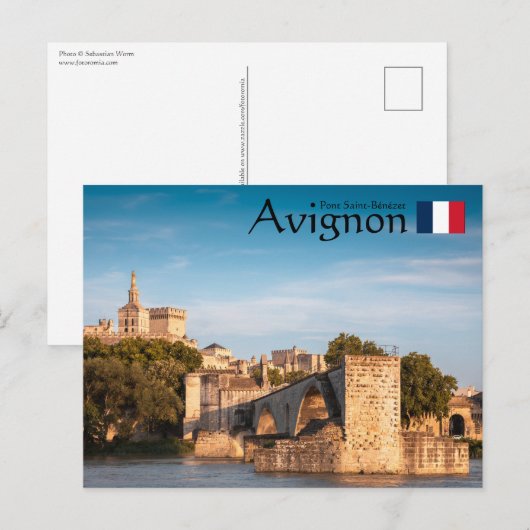 Avignon France Briefkaart (Voorkant / Achterkant)
