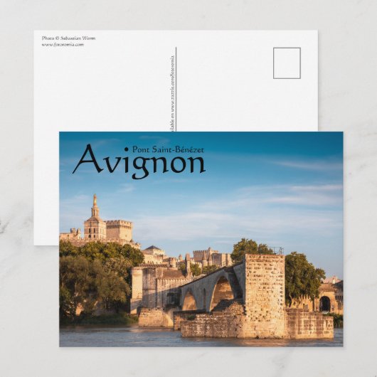 Avignon France Briefkaart (Voorkant / Achterkant)