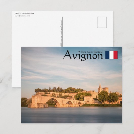Avignon France Briefkaart (Voorkant / Achterkant)
