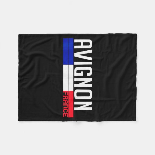 Avignon France Flag Travel Souvenir For Locals And Fleece Deken (Voorkant (Horizontaal))