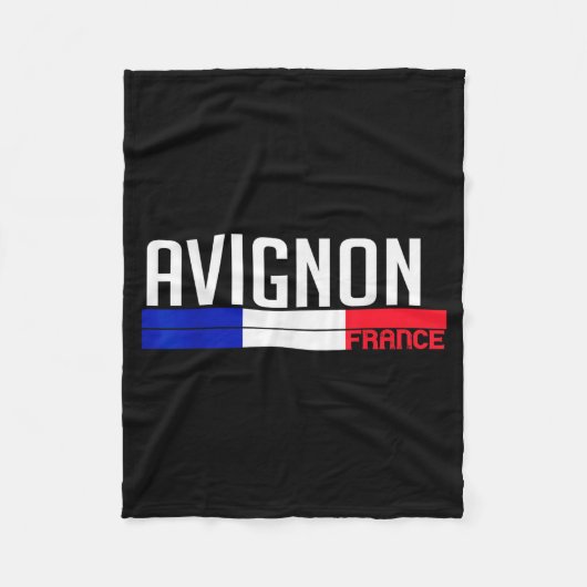Avignon France Flag Travel Souvenir For Locals And Fleece Deken (Voorkant)