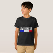 Avignon France Flag Travel Souvenir For Locals And T-shirt (Voorkant volledig)