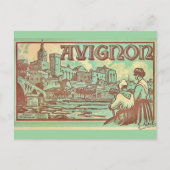 Avignon France Illustratie Briefkaart (Voorkant)