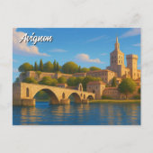 Avignon France Palais des Papes Briefkaart (Voorkant)