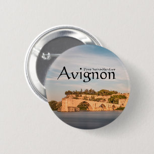Avignon France Souvenir Ronde Button 5,7 Cm