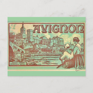 Avignon Frankrijk Illustratie Ansichtkaart Briefkaart