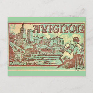 Avignon Frankrijk Illustratie Ansichtkaart Briefkaart