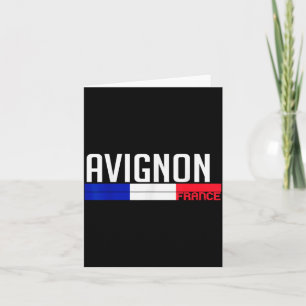 Avignon Frankrijk Vlag Reis Souvenir Voor Lokale B Kaart