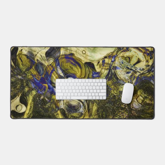 Avignon Olijfgroen Abstract Bureaumat (Keyboard & Muis)