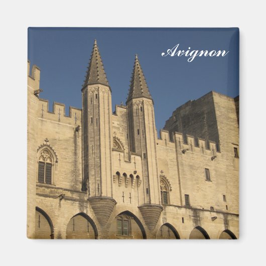 Avignon Palace van de paus Magnet (Voorkant)