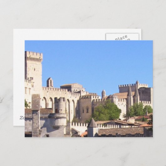 Avignon Papacy Postcad Briefkaart (Voorkant / Achterkant)