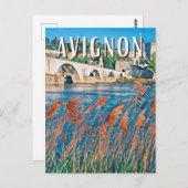 Avignon Photo Vintage Briefkaart (Voorkant / Achterkant)