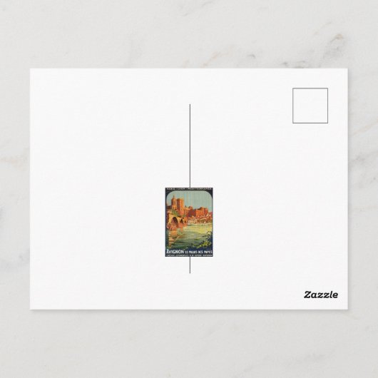 Avignon Provence Frankrijk  Briefkaart (Achterkant)