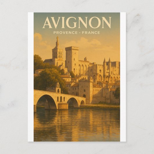 Avignon  Provence  Frankrijk reizen Briefkaart (Voorkant)