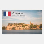 Avignon Souvenir Rechthoekige Sticker (Voorkant)