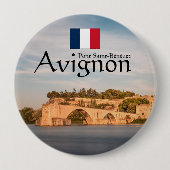 Avignon Souvenir Ronde Button 4,0 Cm (Voorkant)