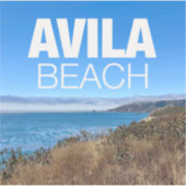 Avila Beach California Overlook Photography Laptop Sticker (Voorkant)