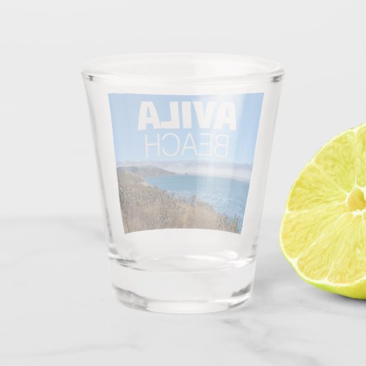 Avila Beach California Photography Souvenir Shot Glas (Achterkant)