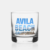 Avila Beach California Vacation Whisky Glas (Voorkant)