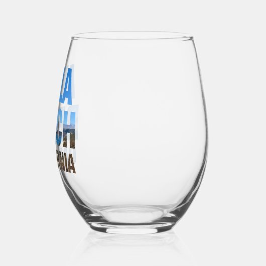 Avila Beach California Vacation Wijnglas Zonder Voet (Links)