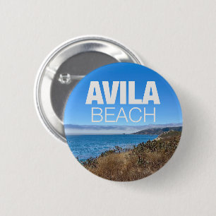 Avila Beach Californië Overzicht Fotografie Ronde Button 5,7 Cm