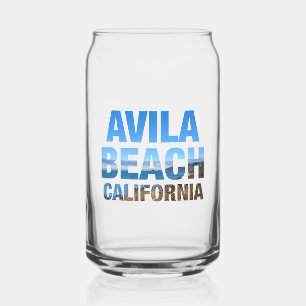 Avila Beach Californië Vakantie Blikvorm Glas