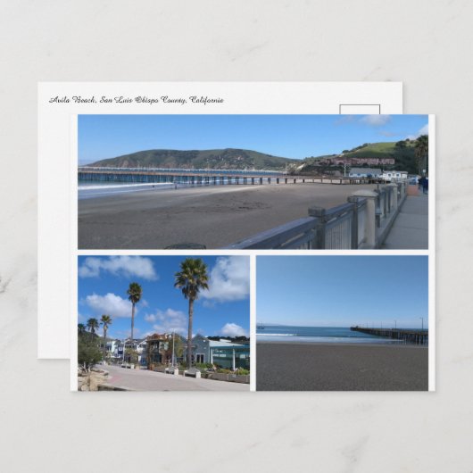 Avila Beach Collage briefkaart (Voorkant / Achterkant)