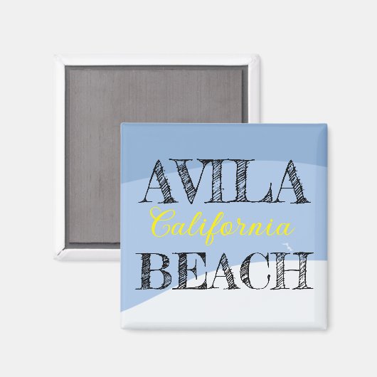 Avila Beach Magnet (Voorkant / Achterkant)