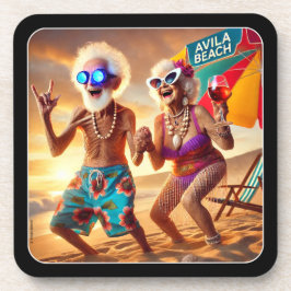 AVILA BEACH ZONSONDERGANG SENIOREN. Set van 6. Bier Onderzetter