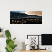 Avila bij zonsondergang poster (Thuiskantoor)