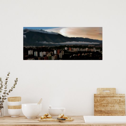 Avila bij zonsondergang poster (Keuken)