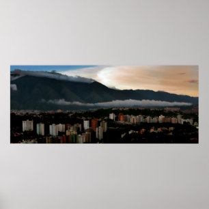 Avila bij zonsondergang poster