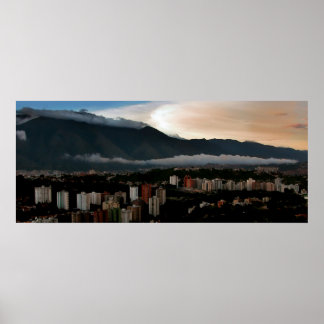 Avila bij zonsondergang poster