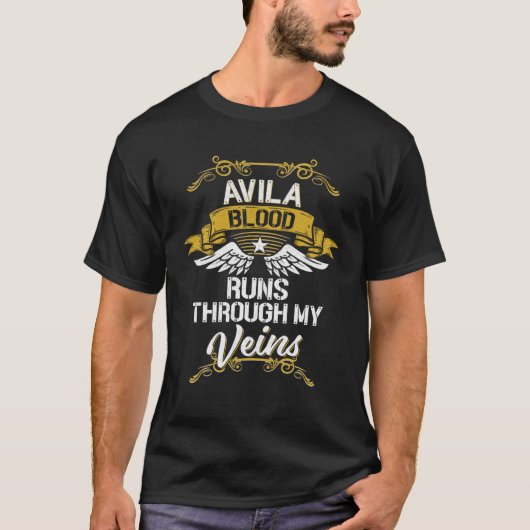 Avila Blood Runs Through My Veins T-shirt (Voorkant)