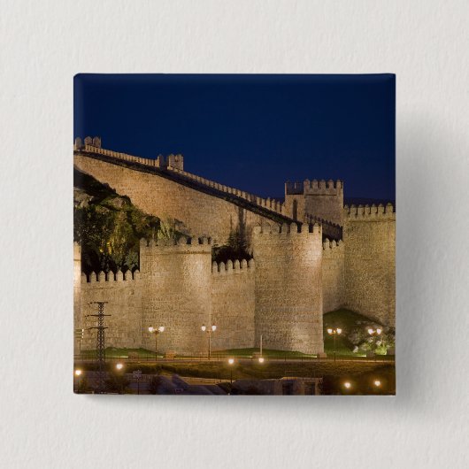 Avila, Castilië en León, Spanje Vierkante Button 5,1 Cm (Voorkant)