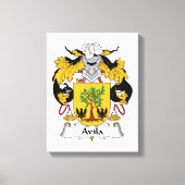 Avila Family Crest Canvas Afdruk (Voorkant)