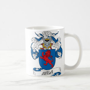 Avila Family Crest Koffiemok