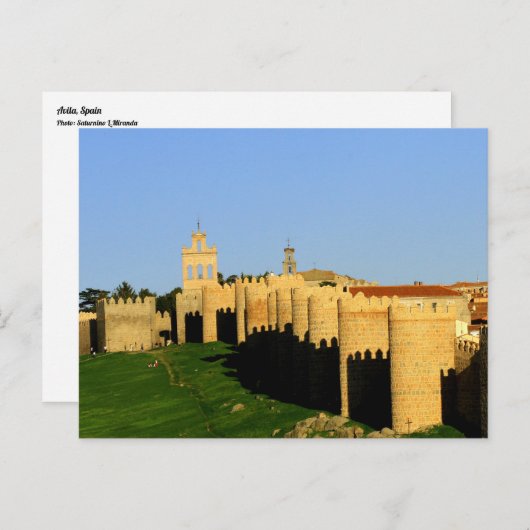 Avila Spanje Briefkaart (Voorkant / Achterkant)
