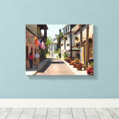 Avile street canvas afdruk (Insitu (Houten vloer))