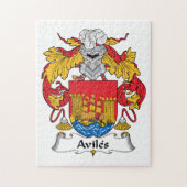 Aviles Family Crest Legpuzzel (Verticaal)