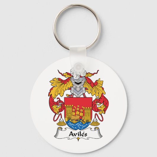 Aviles Family Crest Sleutelhanger (Voorkant)