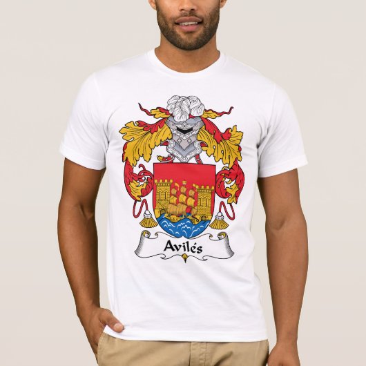 Aviles Family Crest T-shirt (Voorkant)