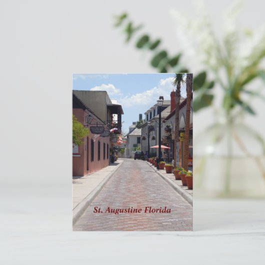 Aviles street St. Augustine, Florida Briefkaart (Staand voorkant)