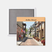 Aviles street St. Augustine, Florida Magneet (Voorkant / Achterkant)