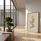 Avintage Melampodium Bloem Muur Kunstprint Poster