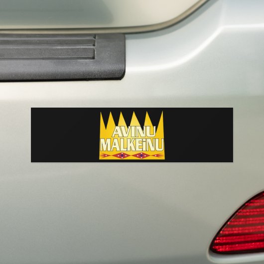 Avinu Malkeinu Bumpersticker (Op auto)