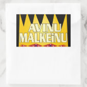 Avinu Malkeinu Rechthoekige Sticker (Tas)